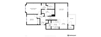 2 Bed, 1 Bath B1 MKT