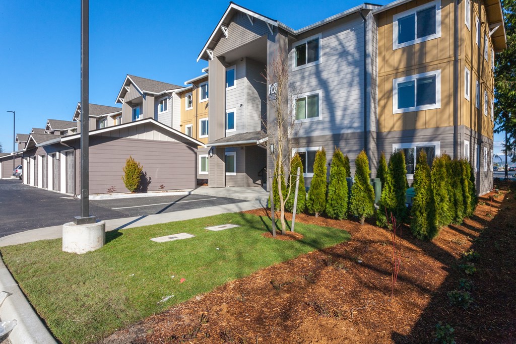 our apartments have a spacious courtyard with grass