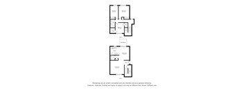 A drawing of a house with two levels and a basement.