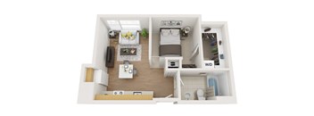 1 bed, 1 Bath Open O1M