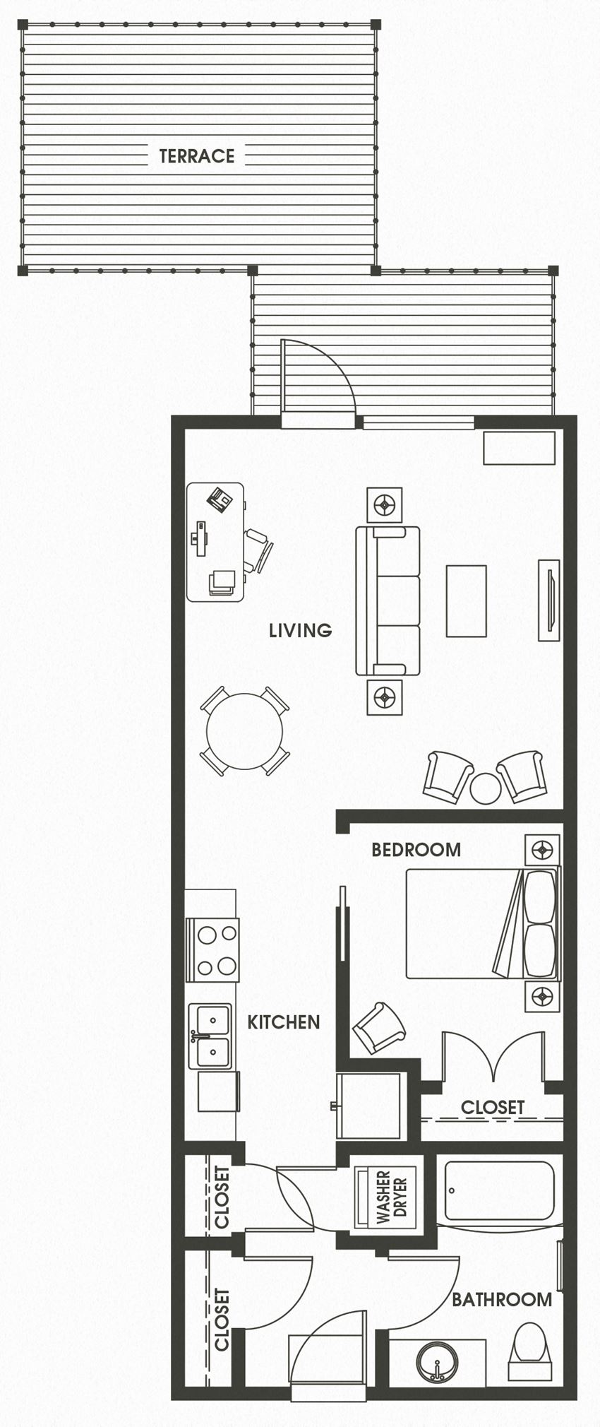 Open 1 Bed 1 Bath O1