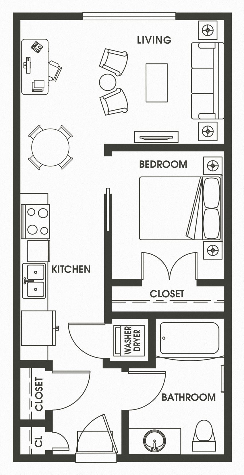 Open 1 Bed 1 Bath O3