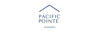 a green logo with the words pacific point apartments