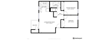 2 Bed, 1 Bath B60