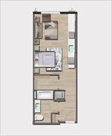 Studio apartment at Artline Apartments in Seattle