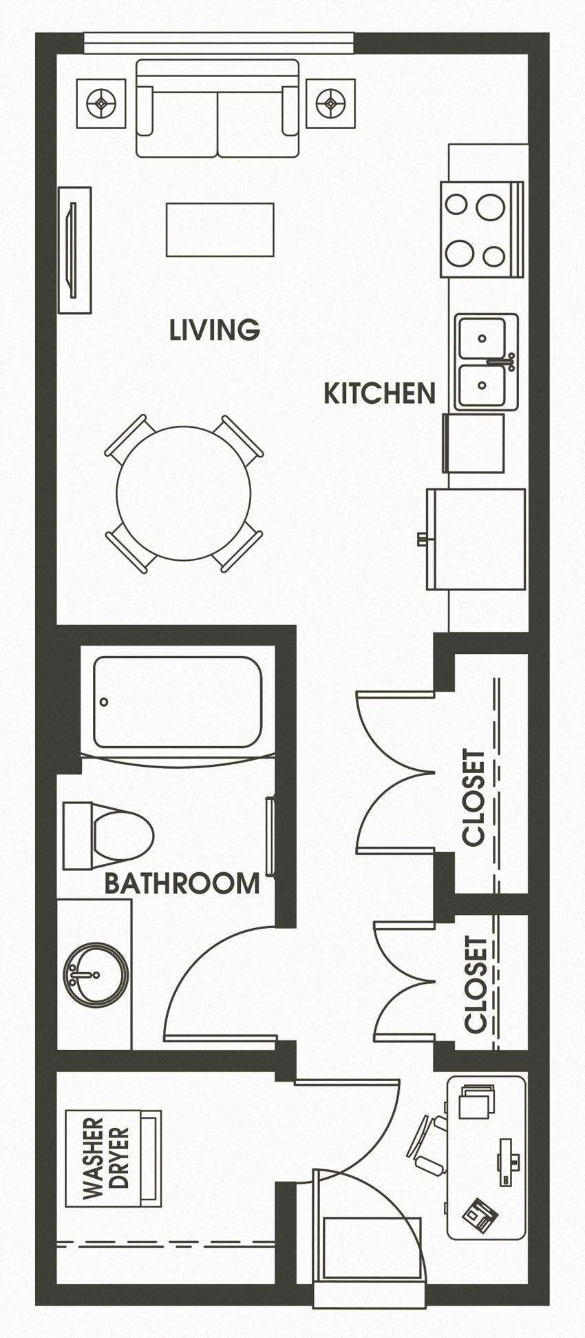 Studio 1 Bath S4A