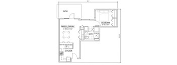1 Bed, 1 Bath A5