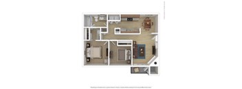 2 Bed, 1 Bath B1