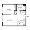 1 Bed, 1 Bath A50 - Walton II
