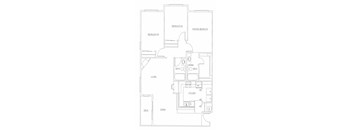 Unit H-3 Bed, 2 Bath