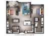 2 Bed, 2 Bath B2