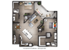 2 Bed, 2 Bath B5