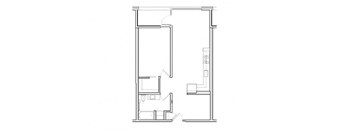 1 Bed, 1 Bath Den A3