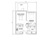 1 Bed, 1 Bath A1