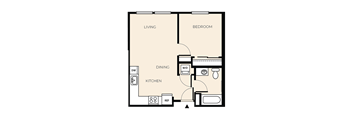 1 Bed 1 Bath (A2)