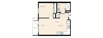 1 Bed 1 Bath (A6)