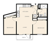 2 Bed 1 Bath (B16)