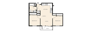 2 Bed 1 Bath (B1)