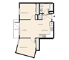 2 Bed 1 Bath (B4)
