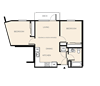 2 Bed 1 Bath (B5)
