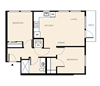 2 Bed 1 Bath (B8)