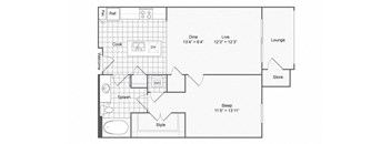 A2 Floor Plan at The Brookhaven Collection, Georgia