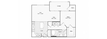 A4 Floor Plan at The Brookhaven Collection, Atlanta, Georgia