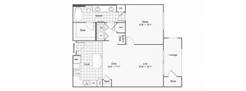 a3 Floor Plan at The Brookhaven Collection, Georgia, 30329