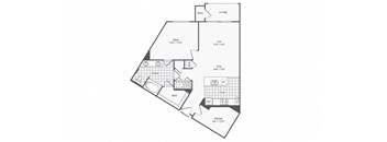 A7 Floor Plan at The Brookhaven Collection, Atlanta, GA, 30329