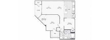 A6 Floor Plan at The Brookhaven Collection, Georgia