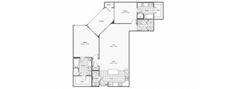 b5 Floor Plan at The Brookhaven Collection, Atlanta, 30329