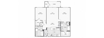 b1 Floor Plan at The Brookhaven Collection, Georgia
