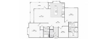 B5-1 Floor Plan at The Brookhaven Collection, Atlanta