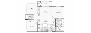 c1 Floor Plan at The Brookhaven Collection, Atlanta