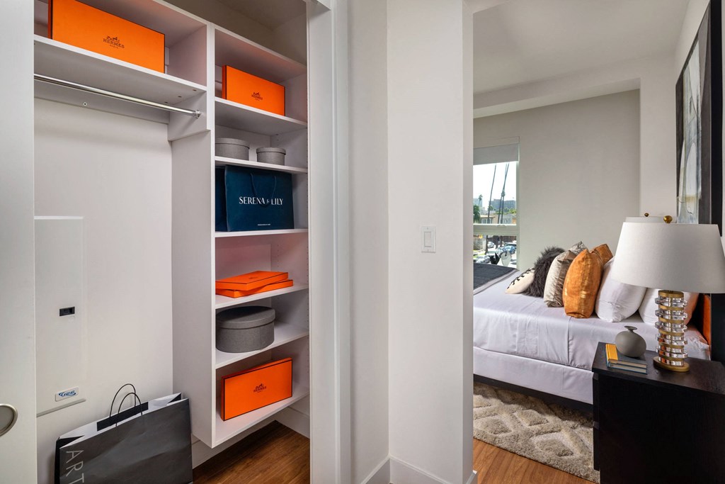 Closet View at Mariposa on 3rd, Los Angeles, California