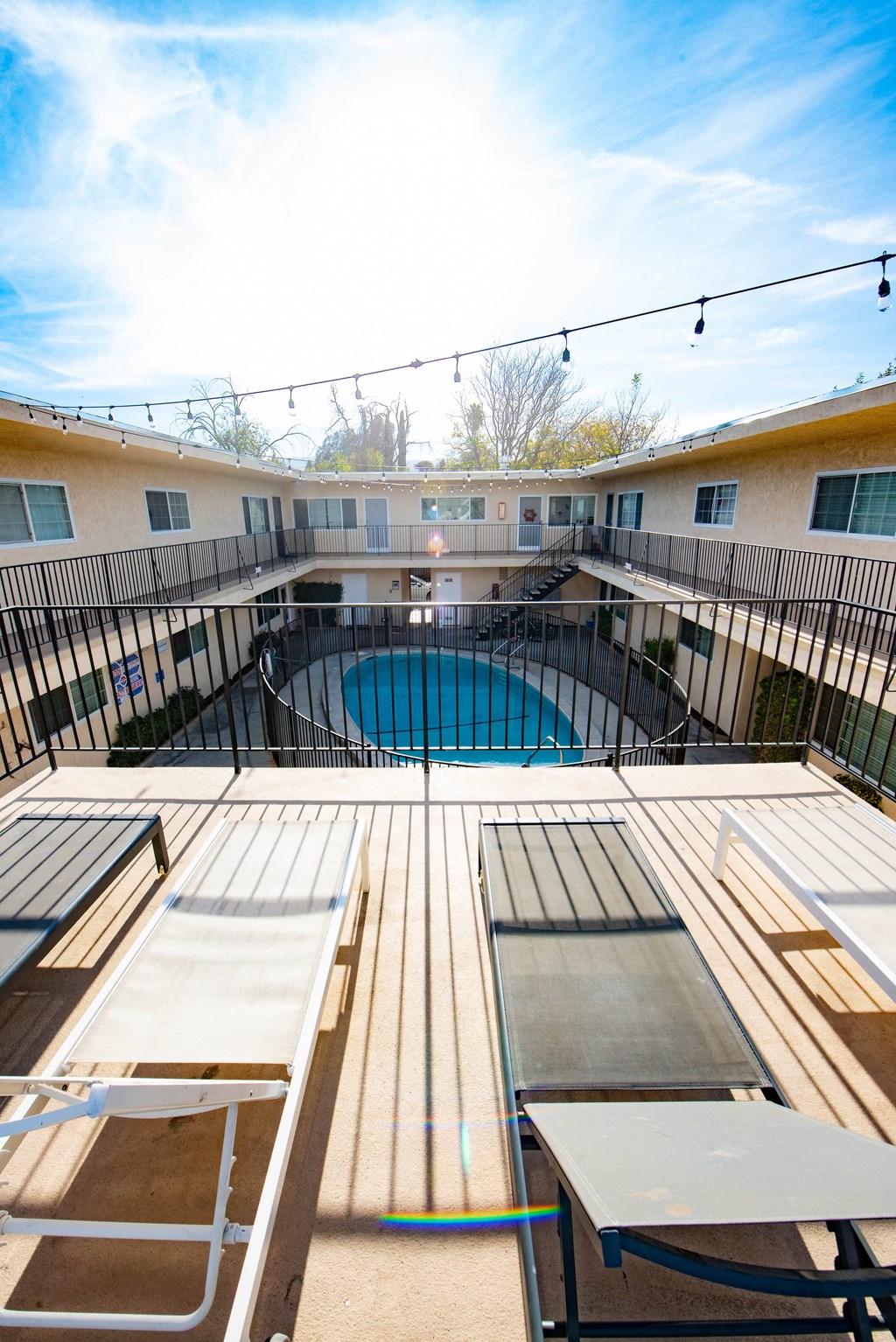 Poolside Sundeck And Grilling Area at The Canyons at Santa Clarita, California, 91321