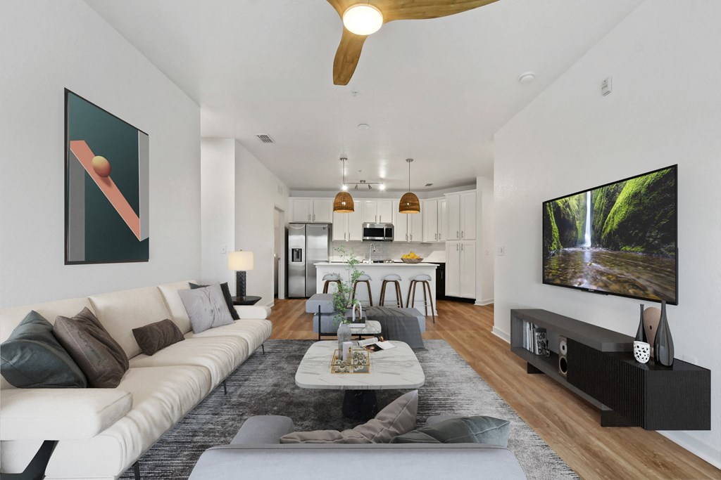 Living Room With TV at Park Place, Oviedo, 32765