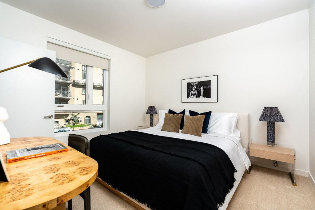 Bedroom With Expansive Windows at Fedora Bliss LLC, Woodland Hills, CA, 91367