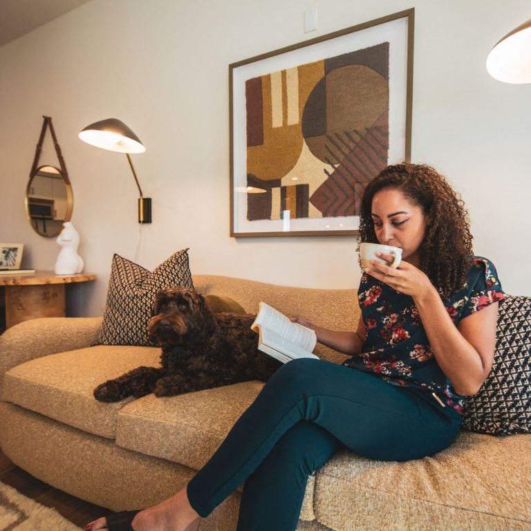 Living Room at Fedora Bliss LLC, Woodland Hills, CA
