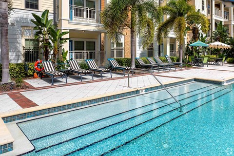 Pool with stairs  at Park Place, Oviedo, FL, 32765