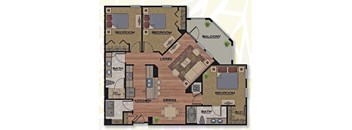 Manhattan Floor Plan at Park Place, Oviedo
