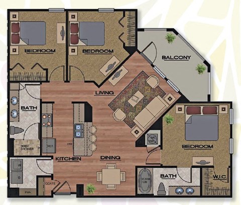 Manhattan Floor Plan at Park Place, Oviedo