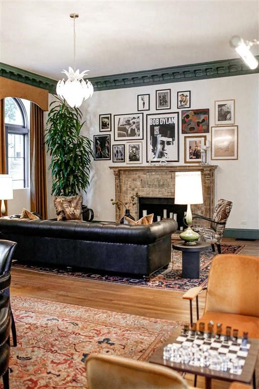 Contemporary Lobby Area at The James – Furnished Apartments, Los Angeles