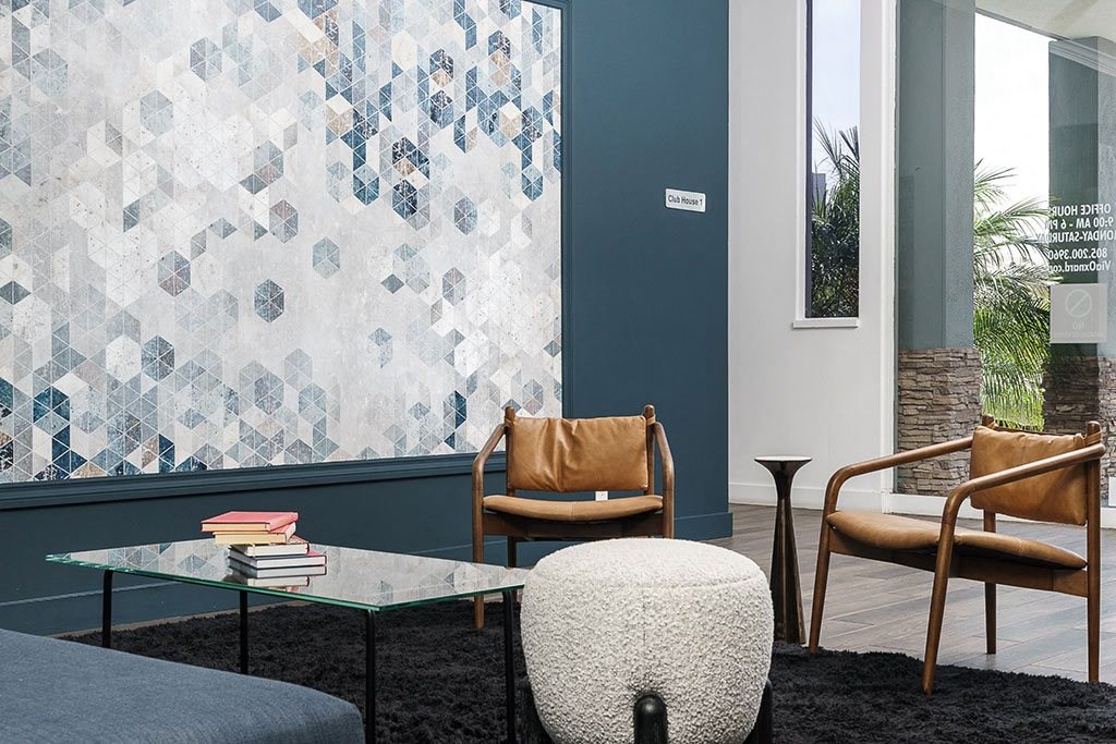 Lobby Seating at Via Oxnard, Oxnard, CA