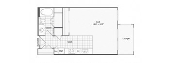 e1 floor plan at the Brookhaven Collection, Atlanta