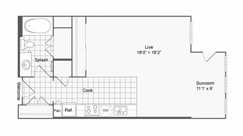 E1-1 Floor Plan at The Brookhaven Collection, Atlanta, GA