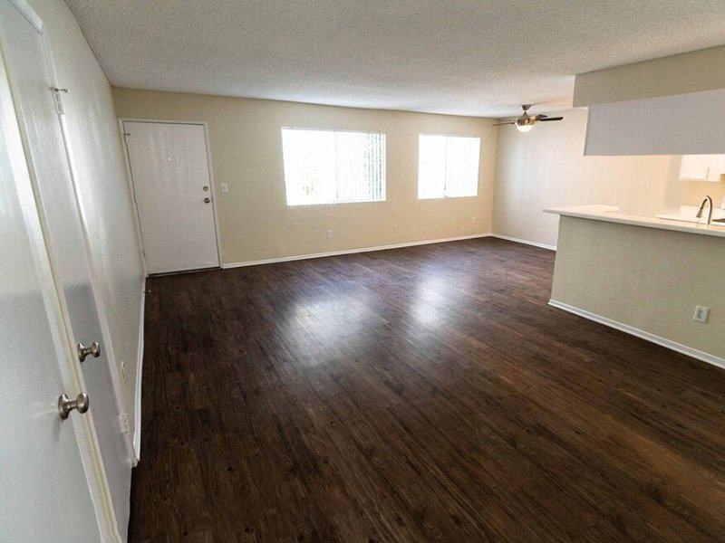 Wood Floor Living Room at The Canyons at Santa Clarita, Newhall, CA