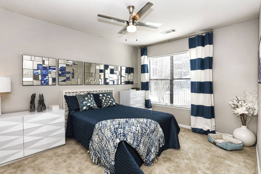 furnished bedroom in apartment home  at The Brookhaven Collection, Atlanta, Georgia