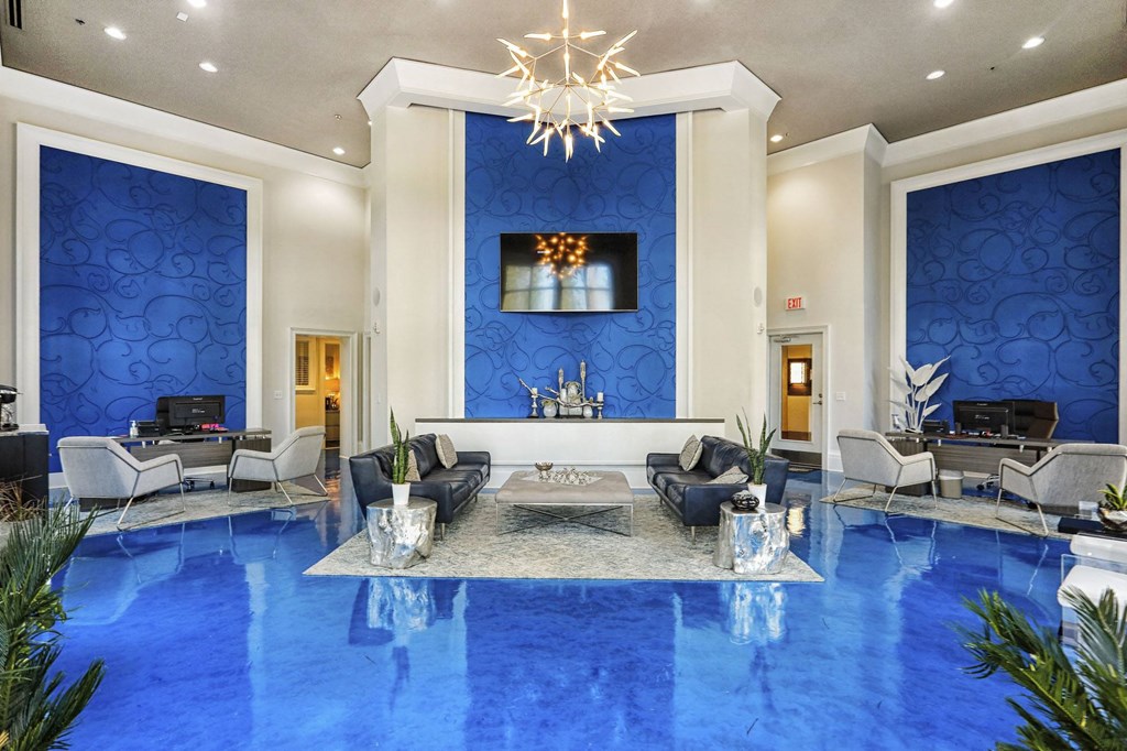 furnished leasing office in apartment building  at The Brookhaven Collection, Georgia, 30329