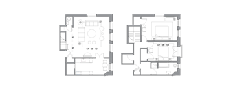 C2 Floor Plan at Villa Carlotta – Furnished Apartments, Los Angeles, 90028